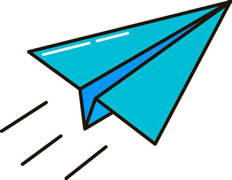 Cute Paper Airplane Clipart at Chad Espinoza blog