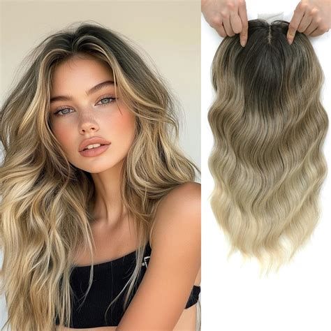 OLLAVO Hair Topper, 3D Hair Toppers for Women with Thinning Hair, 16 ...