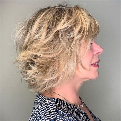 Over Cute Feathered Chin-Length Bob | Modern haircuts, Modern ...