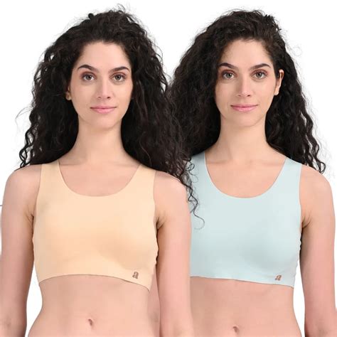 Shop Seamless T-Shirt Bra With Removable Pads (Pack Of 2) - Adira