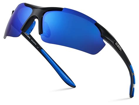 Xagger Polarized Lightweight UV400 Wrap Around Sport Sunglasses for Men ...