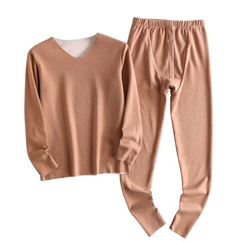 Yuwull Mens Thermal Underwear Set Long Johns for Men Thermal Shirts and ...