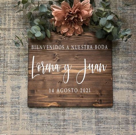 Wedding Welcome Sign Spanish | Bienvenidos Wedding Entrance Sign ...
