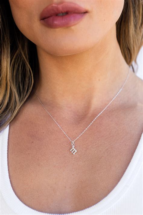 Petite Gothic Letter Initial Charm | Women's Silver Jewelry