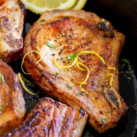 Lemon Pepper Pork Chops - Cup of Yum
