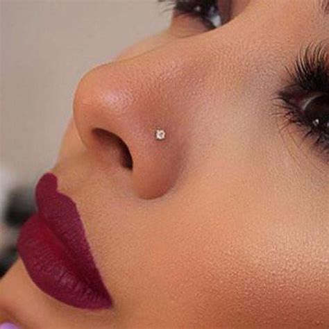 Swarovski Crystal Nose Piercing Stud at MyBodiArt, Nose Bone Jewelry