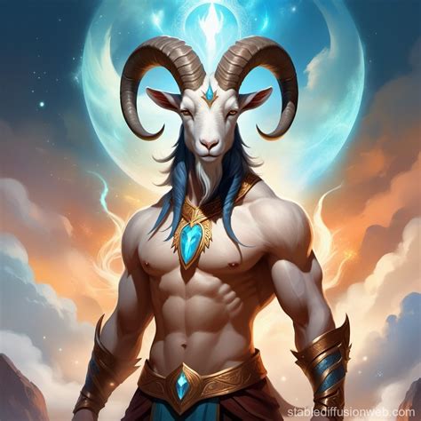 Furious Half-Man-Half-Goat Character | Stable Diffusion Online