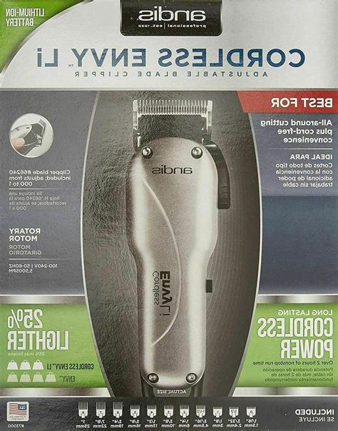 Andis Envy Li Cordless Adjustable Blade Hair Clipper