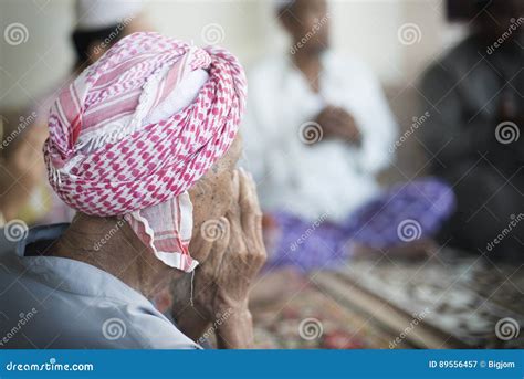 Back View Muslim Man Wearing Turban Editorial Photography - Image of ...