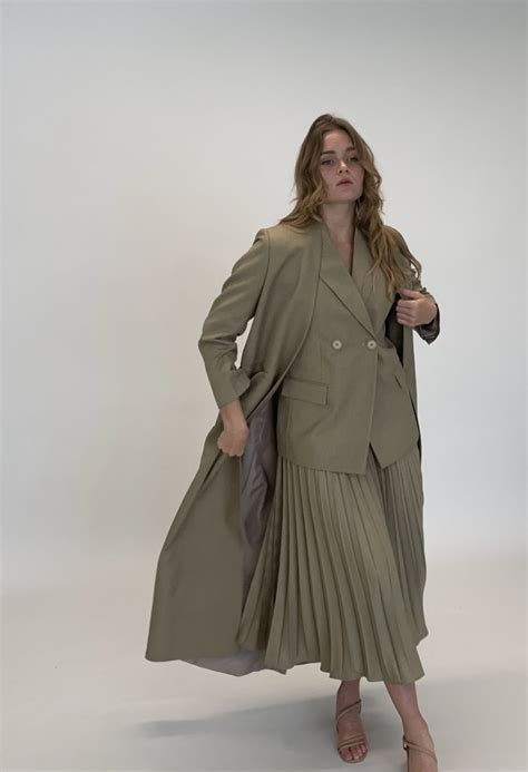 Olive Green Plisse Skirt | Short Women’s Pleated Skirt – Monaalshebil