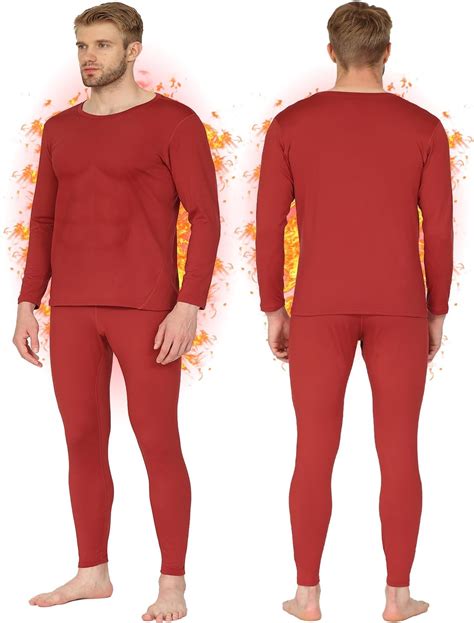 Mens red thermal underwear online