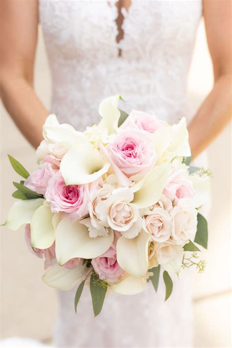 Rose Calla Lily Wedding Bouquet | Lily bouquet wedding, Calla lily ...