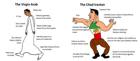 The Virgin Arab vs The Chad Persian : r/virginvschad