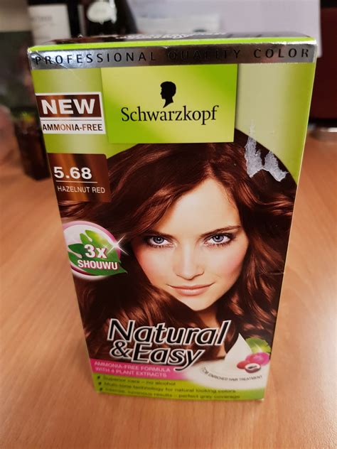 Schwarzkopf hair dye hazelnut red, Beauty & Personal Care, Hair on ...