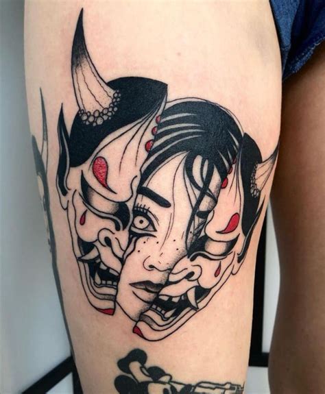 Oni Mask Tattoo Meaning: Symbolism, Culture & Style Guide