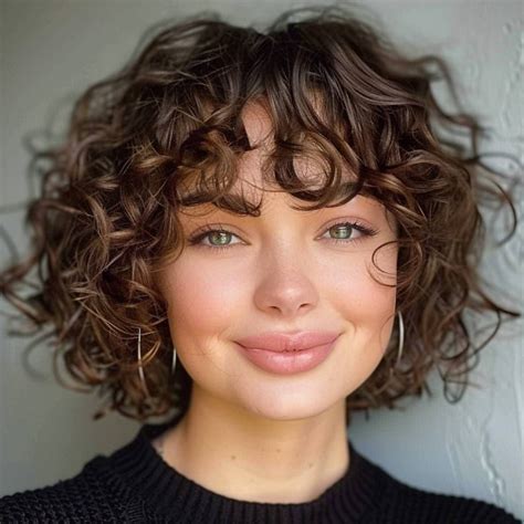 91 Best Ways to Pair Curly Hair with Bangs in 2024 | Curly hair with ...