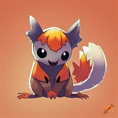 Baby fire type pokemon on Craiyon