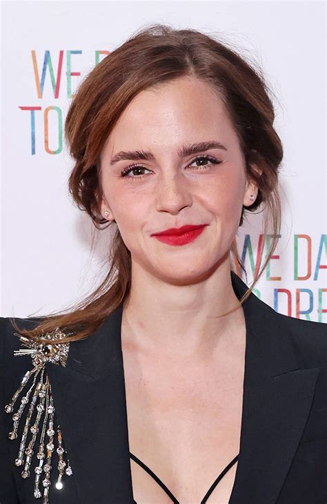Emma Watson steals the Prada limelight with 00s lob combover hair