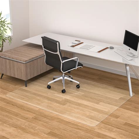 Chair Mat for Hardwood Floor, 44” x 58” Large Office Chair Mats, Clear ...