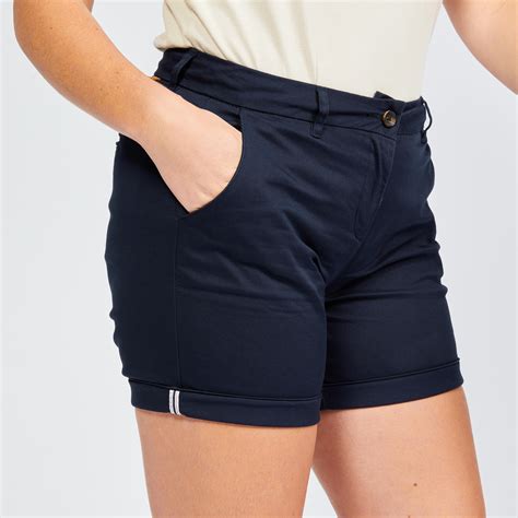 Women Golf Shorts MW500 - Navy