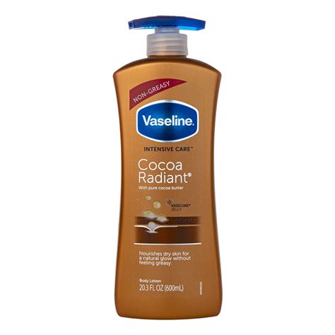 Vaseline Intensive Care Cocoa Radiant Body Lotion 600ml Pump