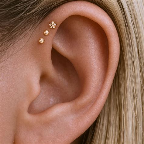Triple Ear Piercing: Types, Cost & Earrings Guide – EricaJewels