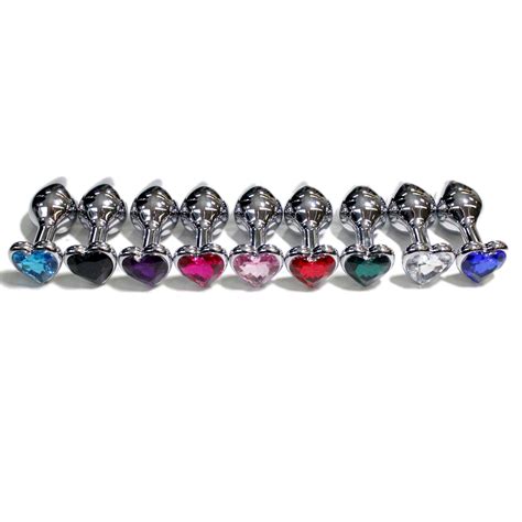 HEAVY Weight Heart-Shaped Jeweled Butt Plug in Small/Medium — Touch of Fur