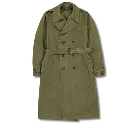 Vintage 1950s US Army Trench Coat