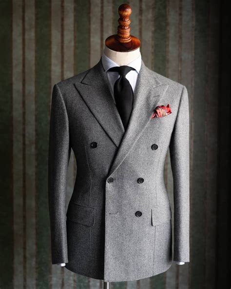 Grey flannel double breasted suit is arguably the most iconic and ...