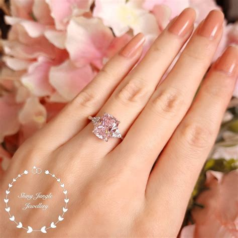 Diamond Wedding Ring Pink