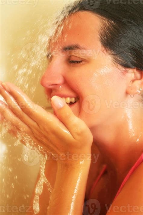 Woman in shower 11579068 Stock Photo at Vecteezy