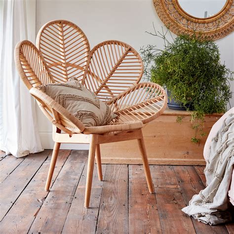 Natural Rattan Petal Chair – The Rattan Company