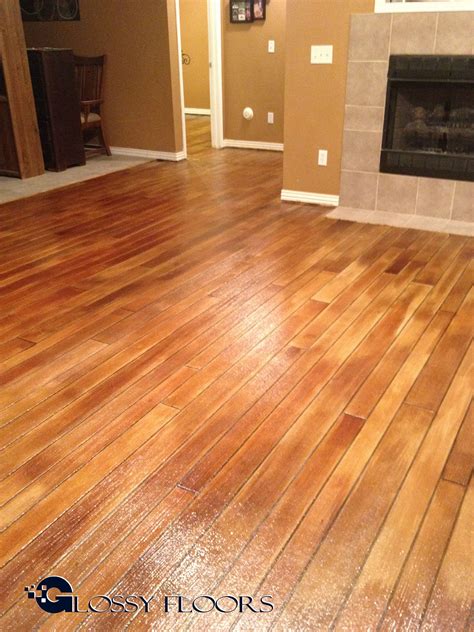 Stained Concrete Floor Looks Like Wood – Flooring Tips
