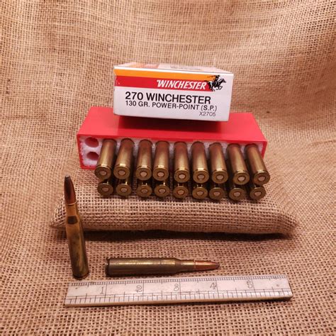 Winchester 270 Win Ammo Pack | 20 Rounds | 130-Grain Power-Point | Old ...