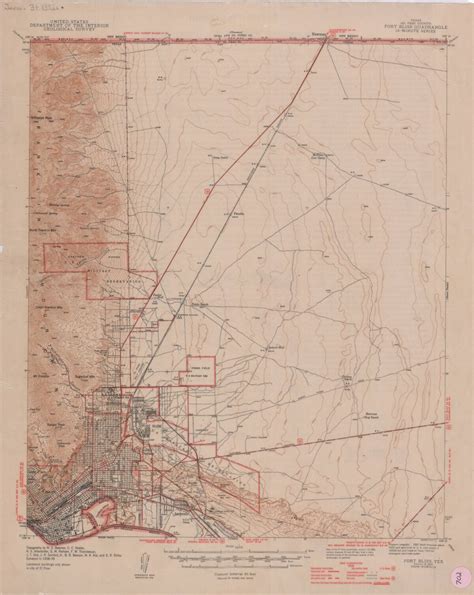 Old Map Of Downtown El Paso Tx Segundo Barrio – El Chuqueño