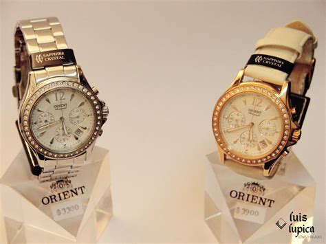 Relojes de Dama ORIENT. Reloj Izq. Cobreado con Piedras - Cronómetro ...