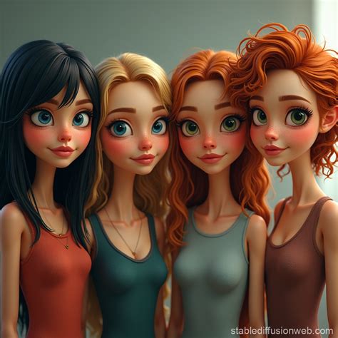 Women with Different Physical Characteristics | Stable Diffusion Online