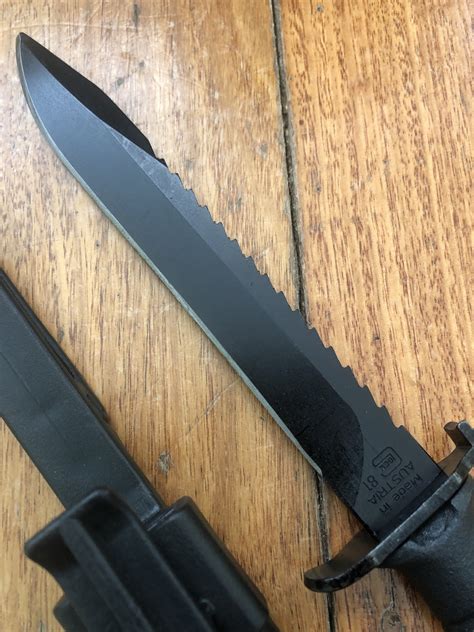 GLOCK Saw Back Field Knife with Polymer Scabbard