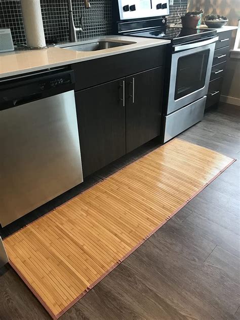 Bamboo Wood Floor Mat Rug Carpet Home Bathroom Livingroom Indoors ...