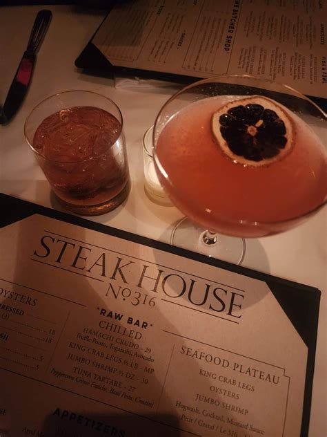 Menu at Steak House No. 316 steakhouse, Aspen