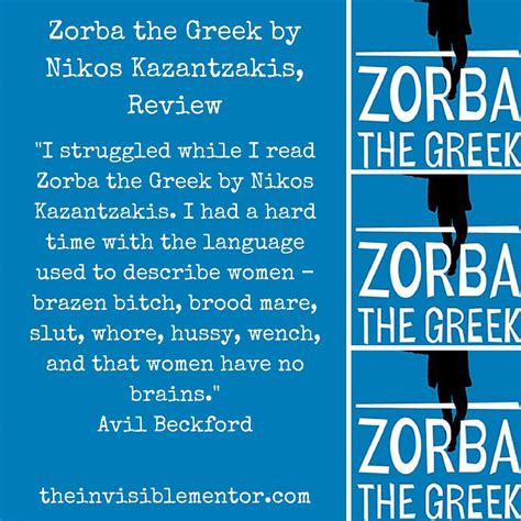 Zorba the Greek by Nikos Kazantzakis, Review #theclassics - The ...
