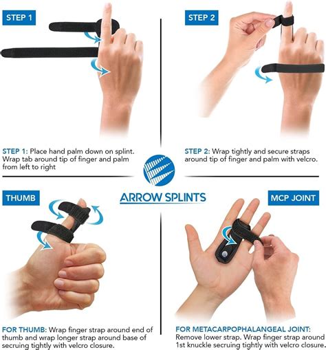 Arrow Splints Mallet Finger Splint | Trigger Finger Brace for Pinky ...