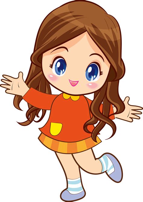 cute little children girl or kids cartoon character 23617400 PNG