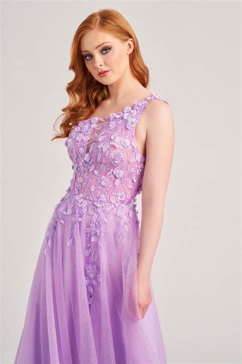 Lilac Colette CL5124 Long Formal Applique Prom Dress - Prom Dresses & Gowns