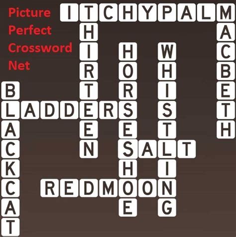 Superstitions - Picture Perfect Crossword