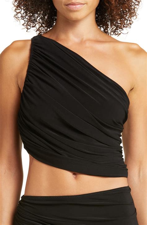 Norma Kamali Diana One-Shoulder Swim Top | Nordstrom | Norma kamali ...