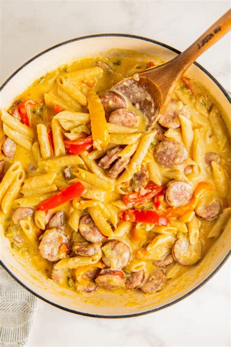 Creamy Cajun Sausage Pasta Recipe | Easy Dinner Ideas