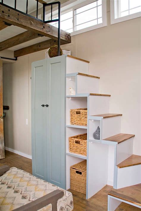 Mouse House Tiny Home | Tiny house stairs, Tiny house loft, Tiny house ...