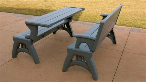 "Convertible Furniture, Convert a Bench 60"" Outdoor Patio Bench/Table ...