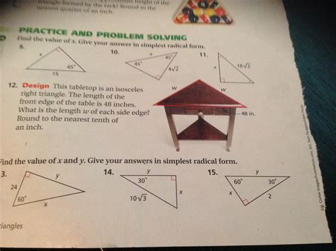 Practice and Problem Solving - Analytic Geometry